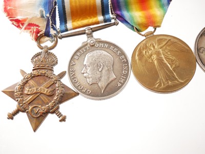 Lot 187 - WWI medal group with masonic medal, for...