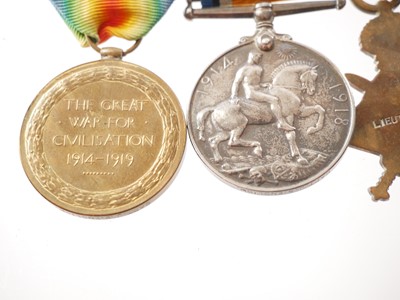 Lot 187 - WWI medal group with masonic medal, for...