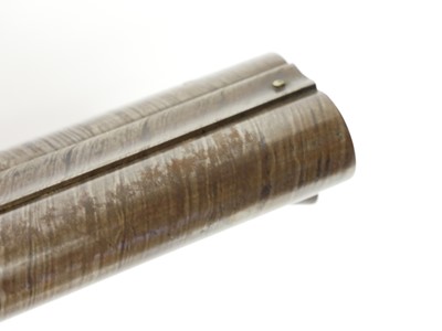 Lot 59 - Percussion 10 bore double barrel shotgun,...