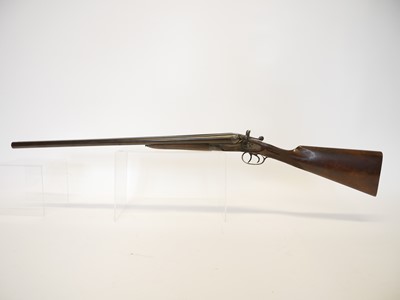 Lot 321 - Belgian 12 bore side by side hammer gun,...
