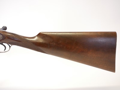 Lot 321 - Belgian 12 bore side by side hammer gun,...