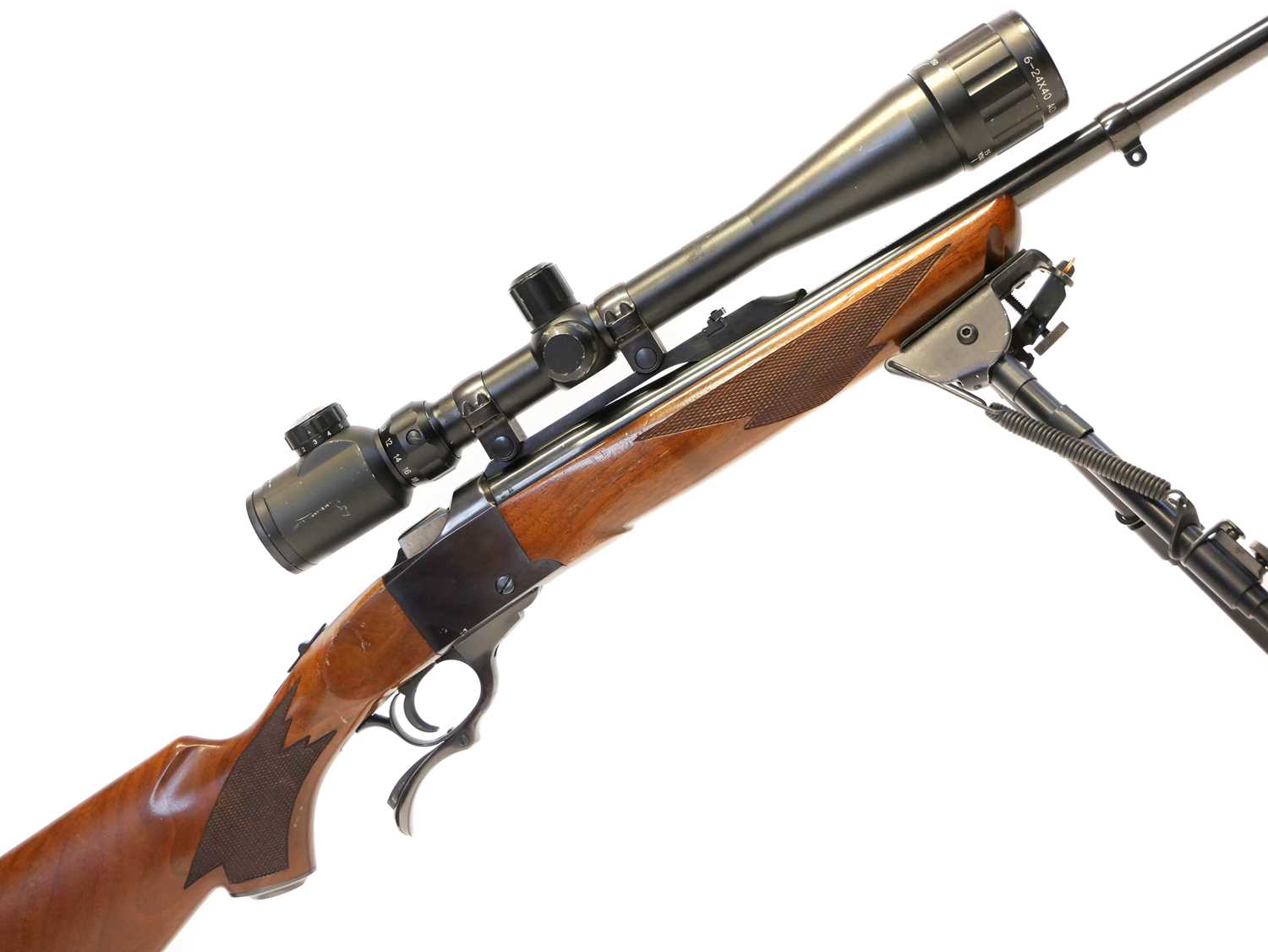 Lot 246 - Ruger No.1 7x57 falling block rifle, serial...