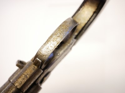 Lot 4 - Flintlock triple barrelled pistol by Nicholson,...