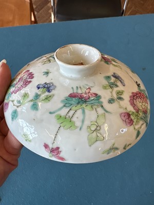 Lot 1 - A Chinese Straits Export Sweetmeat Dish and Cover