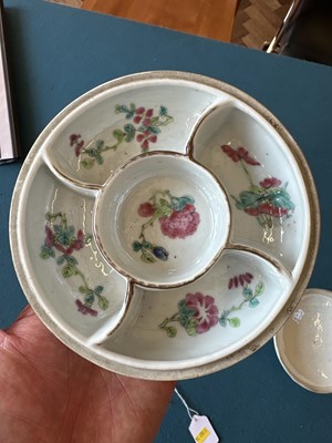 Lot 1 - A Chinese Straits Export Sweetmeat Dish and Cover