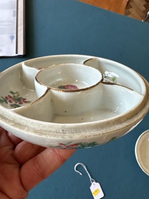Lot 1 - A Chinese Straits Export Sweetmeat Dish and Cover
