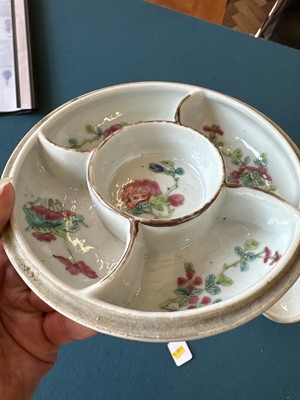 Lot 1 - A Chinese Straits Export Sweetmeat Dish and Cover