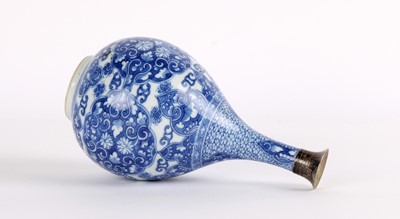 Lot 1 - A Chinese Export "Lotus" Bottle Vase