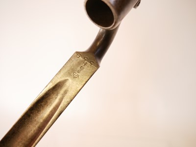 Lot 166 - Martini Henry socket bayonet, also two Lee...