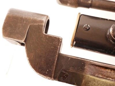 Lot 166 - Martini Henry socket bayonet, also two Lee...