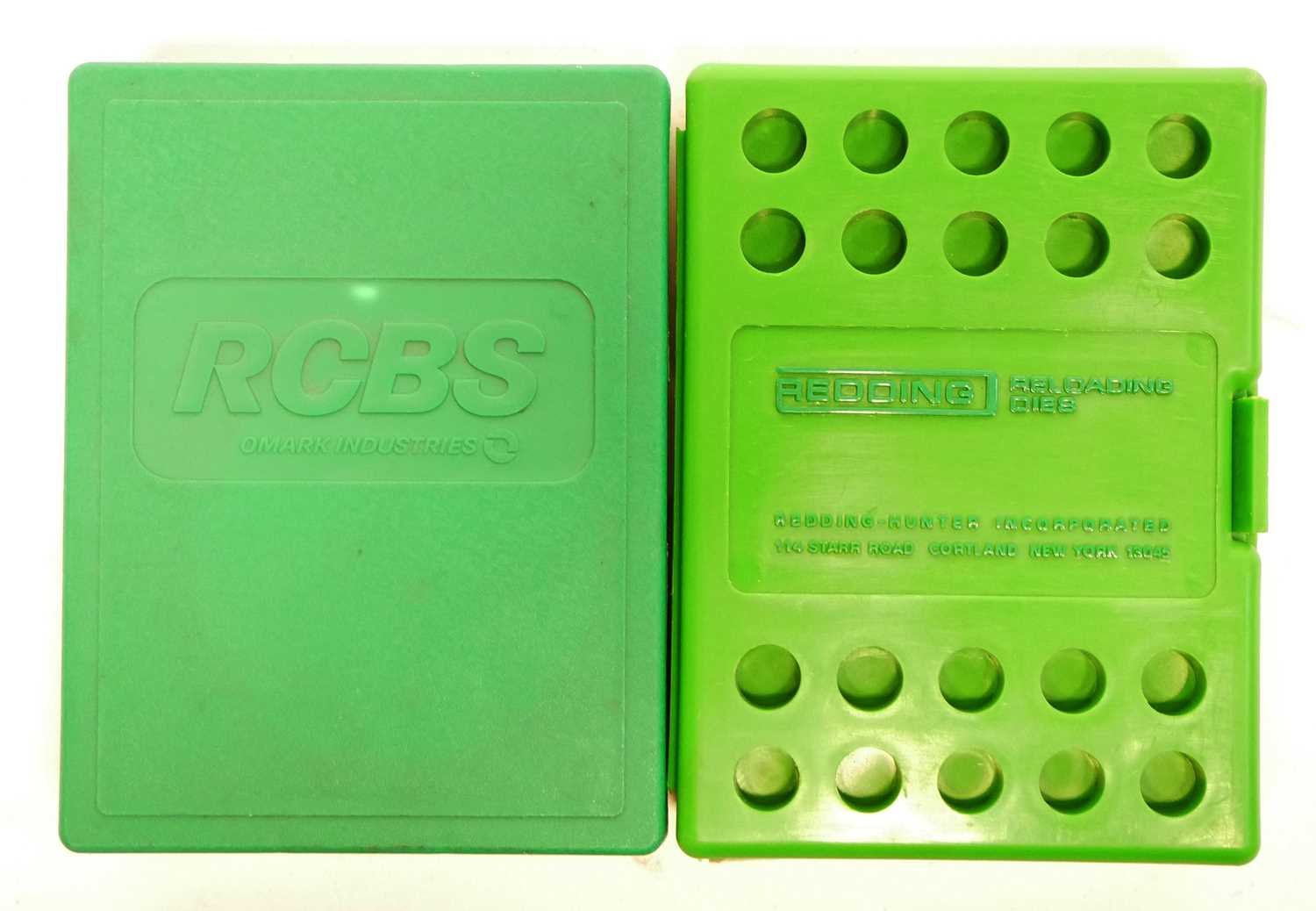 Lot 628 - RCBS 9.3mm x 72 rimmed two die set, also a...