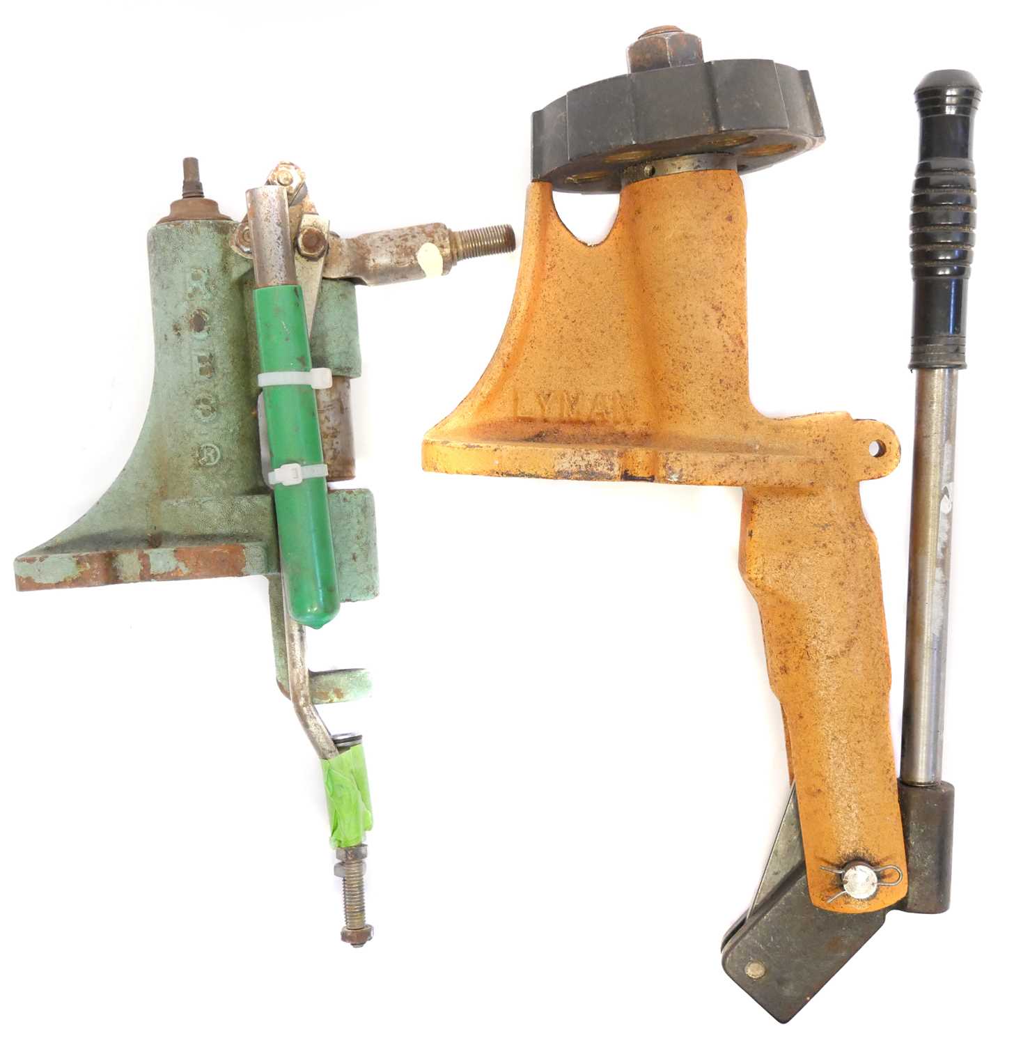 Lot 626 - Lyman ST turret press and an RCBS lube sizer.