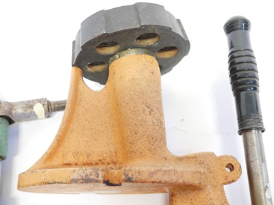 Lot 626 - Lyman ST turret press and an RCBS lube sizer.