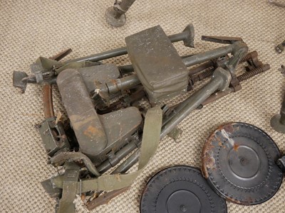 Lot 89 - Collection of heavy machine gun accessories,...