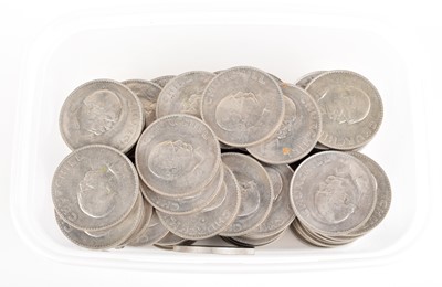 Lot 58 - A large collection of approximately 100 Queen Elizabeth II, Churchill commemorative Crowns, 1965