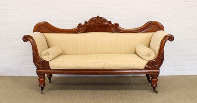 Lot 211 - A Late Victorian Mahogany Chaise Longue