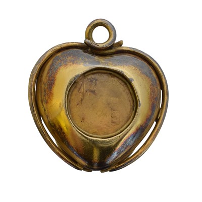 Lot 48 - A Victorian acrostic heart locket.