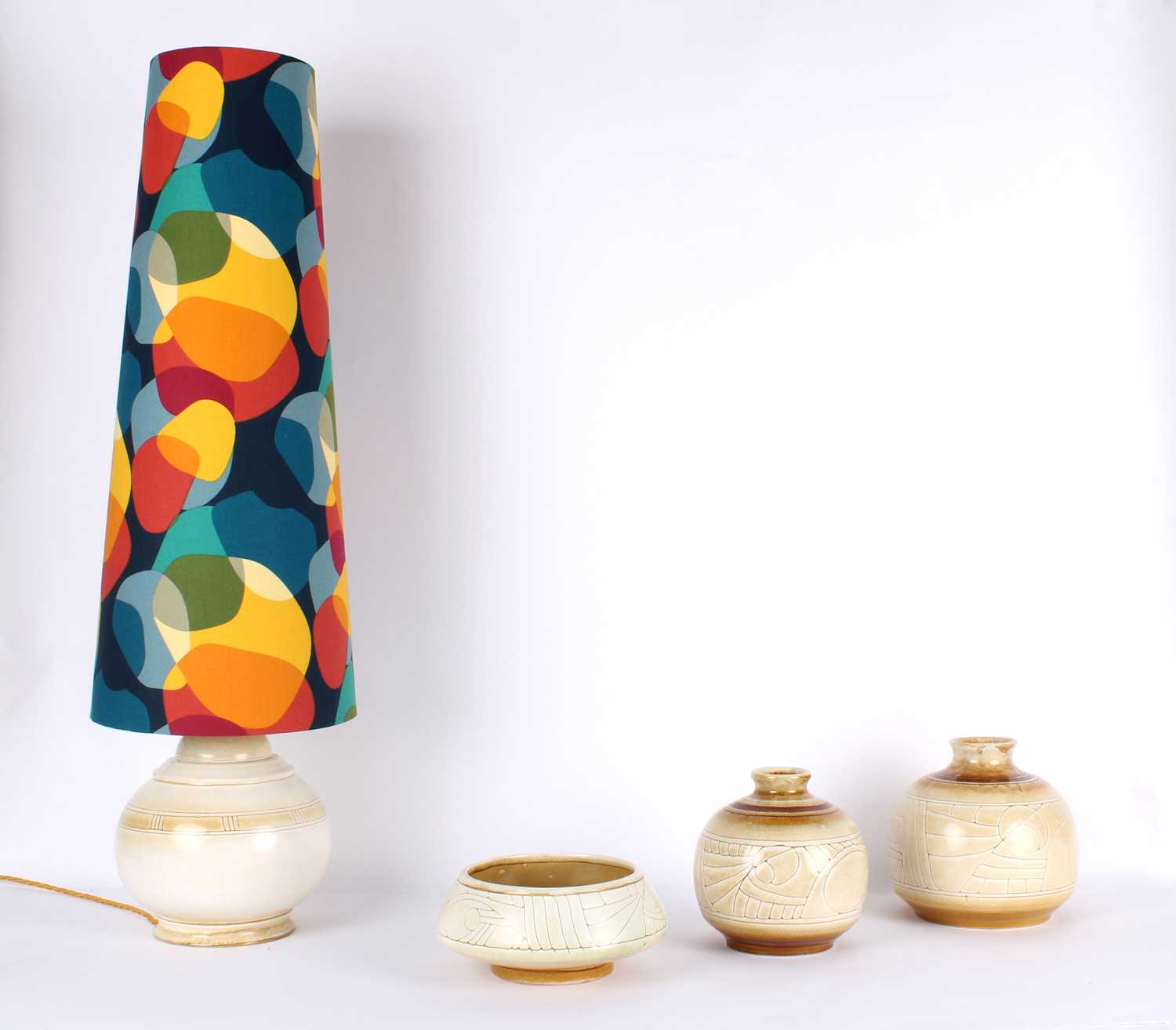 Lot 65 - Maggie Fisher and Everidge Stevens for Celtic Pottery, Newlyn