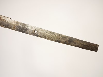 Lot 145 - Japanese Katana blade, 630mm cutting edge,...