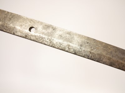 Lot 145 - Japanese Katana blade, 630mm cutting edge,...