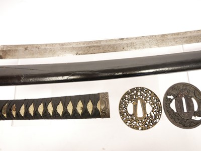 Lot 145 - Japanese Katana blade, 630mm cutting edge,...