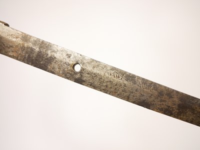 Lot 145 - Japanese Katana blade, 630mm cutting edge,...