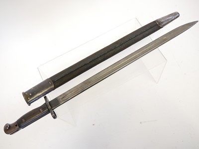 Lot 159 - Lee Enfield P.1907 bayonet scabbard by...