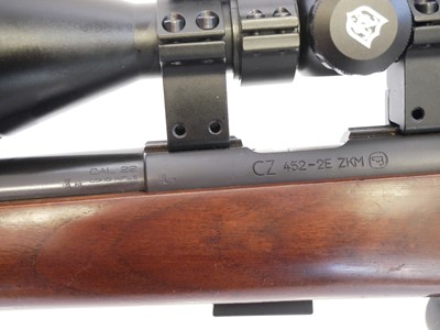 Lot 312 - CZ 452-2E ZKM .22lr bolt action rifle and...