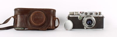Lot 262 - A Leica III Camera Body with Leitz Elmar Lens