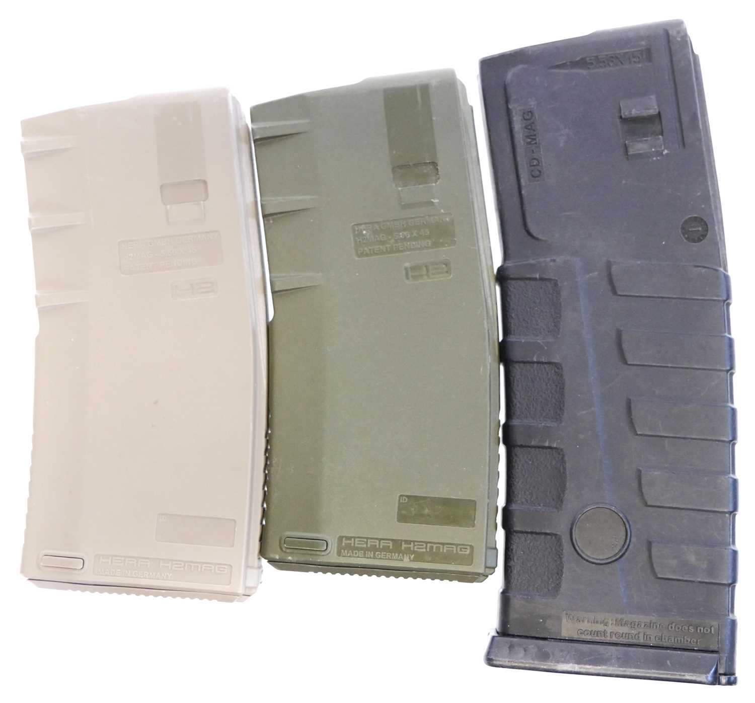 Lot 472 - Three AR-15 .223 magazines.