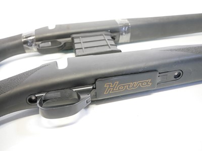 Lot 470 - Two Howa Rifle Hogue rubberised stocks with...