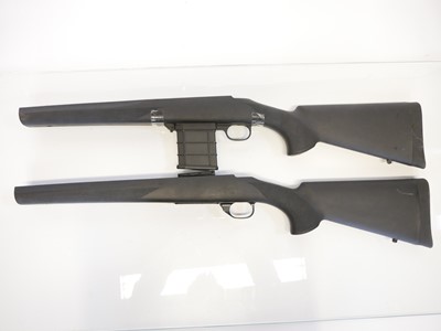 Lot 470 - Two Howa Rifle Hogue rubberised stocks with...