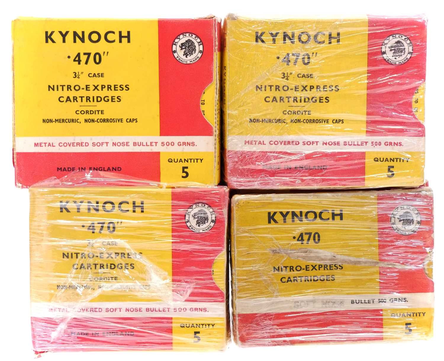 Lot 517 - Kynoch .470 Nitro - Express, 100 rounds, 3.25...