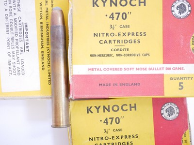 Lot 517 - Kynoch .470 Nitro - Express, 100 rounds, 3.25...