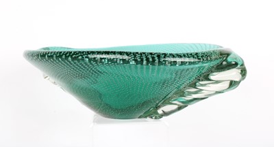 Lot Large Murano 'Bullicante' Glass Bowl