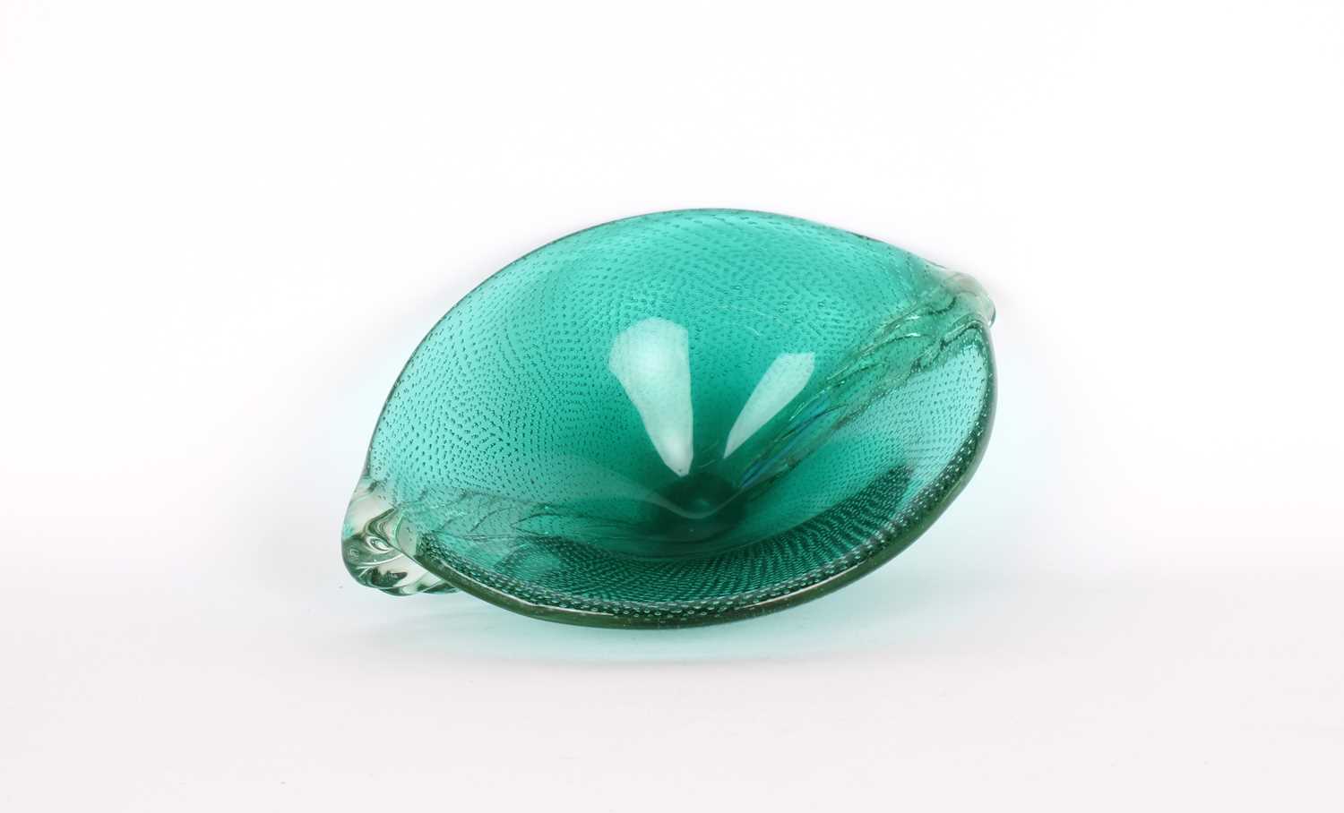 Lot Large Murano 'Bullicante' Glass Bowl