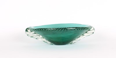 Lot Large Murano 'Bullicante' Glass Bowl