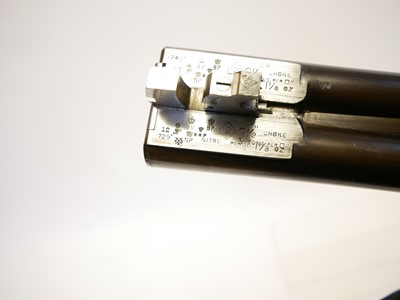 Lot 390 - William Evans 12 bore side by side shotgun,...