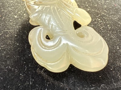 Lot 17 - A Chinese Carved Celadon Jade Fish