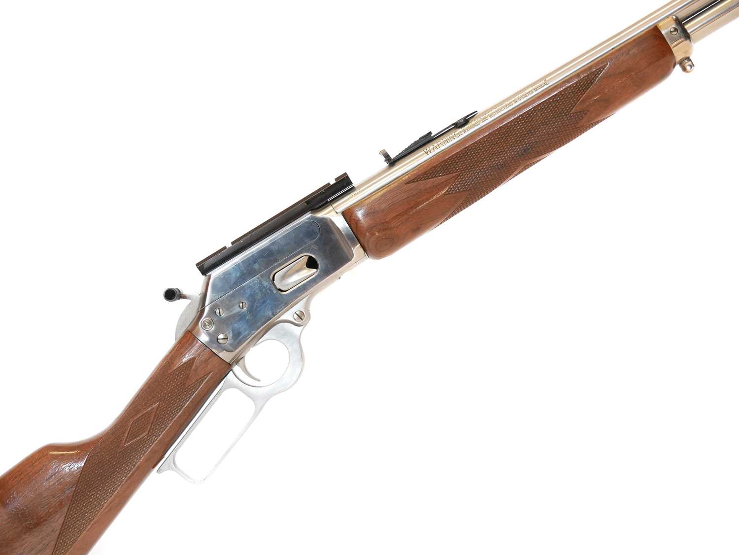 Lot 287 - Marlin .44 magnum stainless steel lever action...
