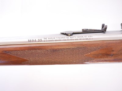 Lot 287 - Marlin .44 magnum stainless steel lever action...