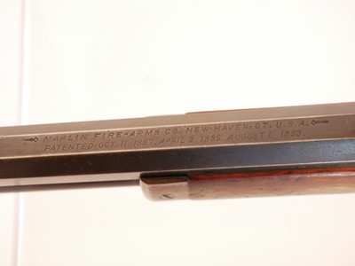 Lot Marlin model 1893 .38-55 lever action rifle,...