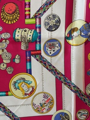 Lot 91 - A Hermès 'Petite Main' silk scarf.