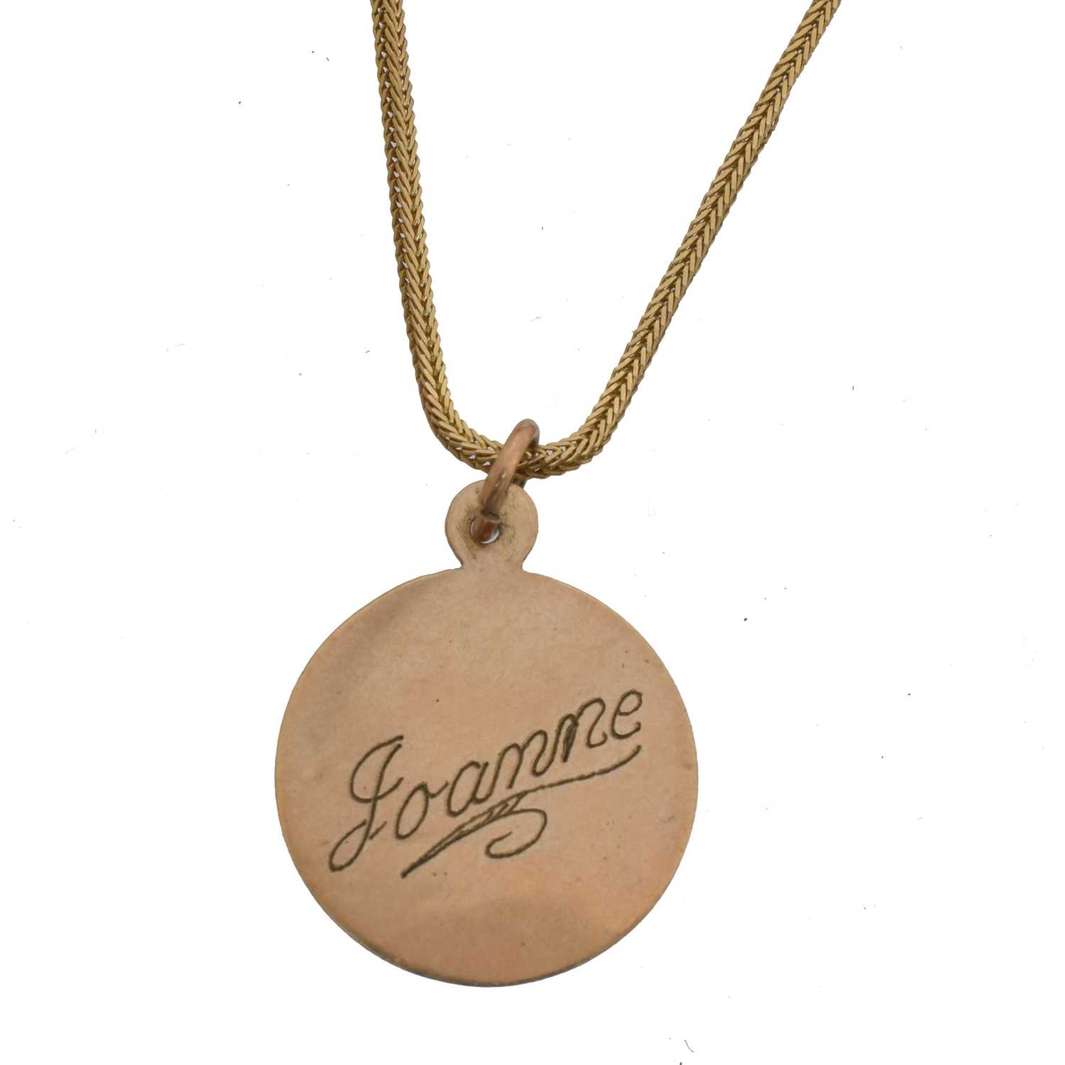 Lot 20 - A pendant on chain.
