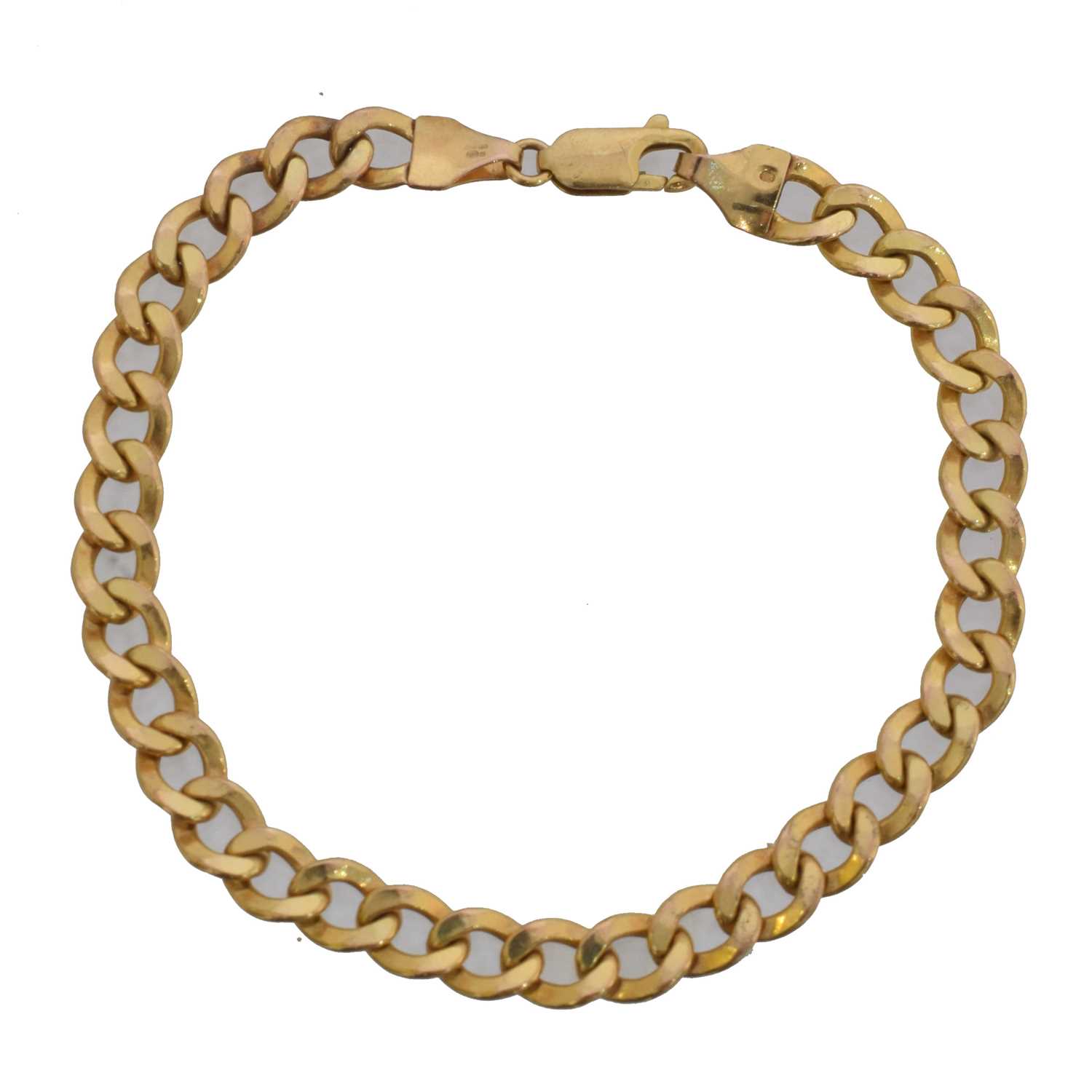 Lot 9 - A 9ct gold chain bracelet.