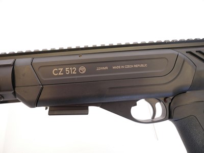 Lot 267 - CZ model 512 .22WMR semi automatic rifle,...