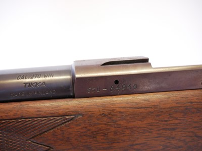 Lot 278 - Tikka model M65 .270 bolt action rifle, serial...