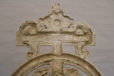 Lot 221 - A Victorian Country House Irish Interest White Painted Cast Iron Stick and Umbrella Stand