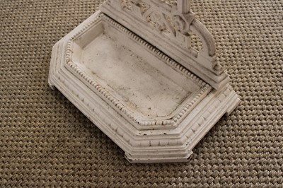 Lot 221 - A Victorian Country House Irish Interest White Painted Cast Iron Stick and Umbrella Stand