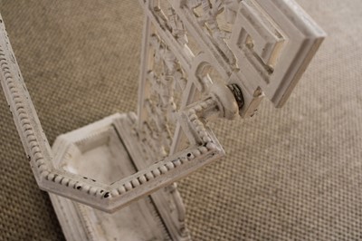 Lot 221 - A Victorian Country House Irish Interest White Painted Cast Iron Stick and Umbrella Stand